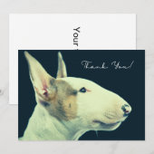 Bull Terrier - dank je creditcard Bedankkaart (Voorkant / Achterkant)
