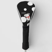 Bull Terrier die geniet van een golfbal Golfheadcover (Voorkant)