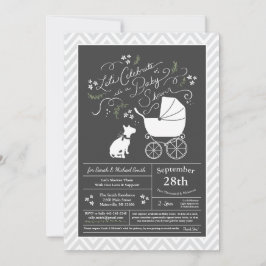 Bull Terrier Dog Baby shower Geslacht Neutraal Kaart