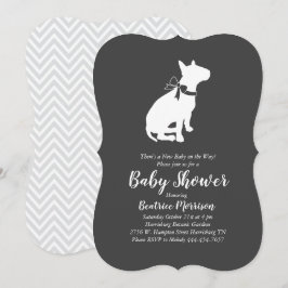 Bull Terrier Dog Baby shower Geslacht Neutraal Kaart