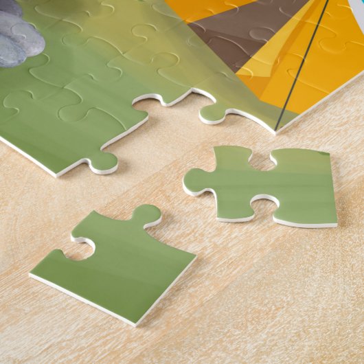 Bull Terrier Dog Camping Legpuzzel (Zijkant)