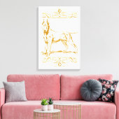 Bull Terrier dog Canvas Afdruk (Insitu (Woonkamer))