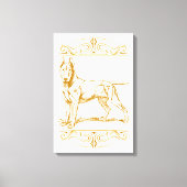 Bull Terrier dog Canvas Afdruk (Voorkant)