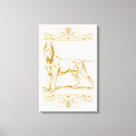 Bull Terrier dog Canvas Afdruk