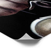 Bull Terrier Dog Driving Bike St. Patrick's Day Poster (Hoek)