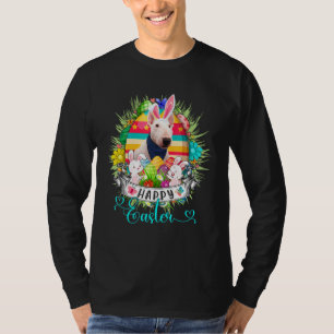 Bull Terrier Dog in paaseieren Basket Bunnip T-shirt