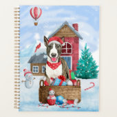 Bull Terrier Dog in sneeuwbal Planner (Voorkant)