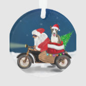 Bull Terrier Dog kerstkerstkerstman Ornament (achterkant)