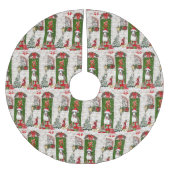 Bull Terrier Dog Kerstmis Kerstboom Rok (Voorkant)