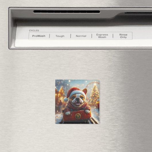 Bull Terrier Dog Kerstmis Magneet (Insitu (Vaatwasser))