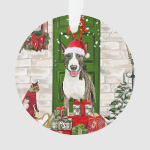 Bull Terrier Dog Kerstmis Ornament