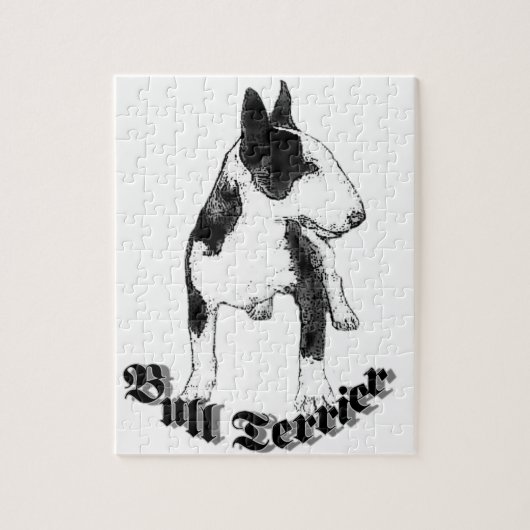 Bull Terrier dog Legpuzzel (Verticaal)