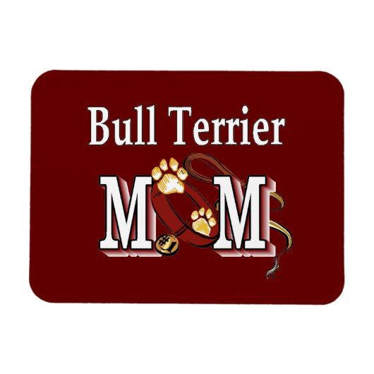Bull Terrier Dog MOM Magneet (Horizontaal)