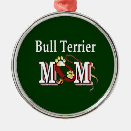 Bull Terrier Dog MOM Metalen Ornament