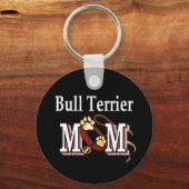 Bull Terrier Dog MOM Sleutelhanger (Voorkant)