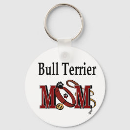 Bull Terrier Dog MOM Sleutelhanger