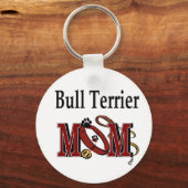 Bull Terrier Dog MOM Sleutelhanger (Voorkant)
