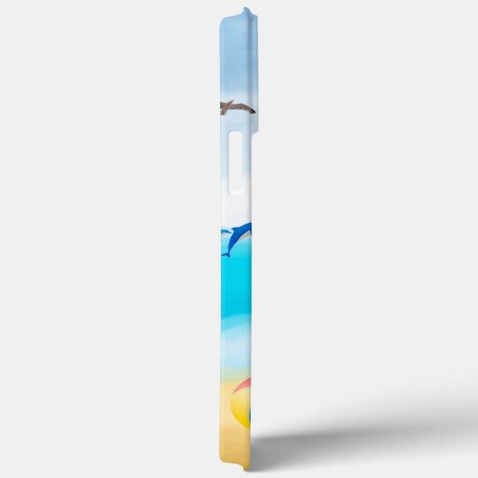 Bull Terrier Dog op Beach Case-Mate iPhone Case (Achterkant / Rechts)