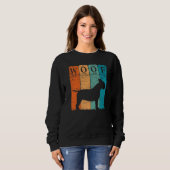 Bull Terrier Dog Periodic Table Elements Dog Wof Trui (Voorkant volledig)