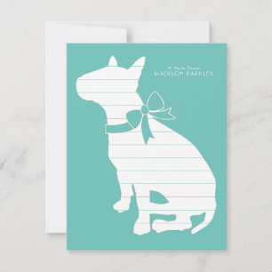 Bull Terrier Dog Puppy Bedankkaart