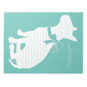 Bull Terrier Dog Puppy Notitieblok (Voorkant)