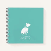 Bull Terrier Dog Puppy Notitieboek (Voorkant)