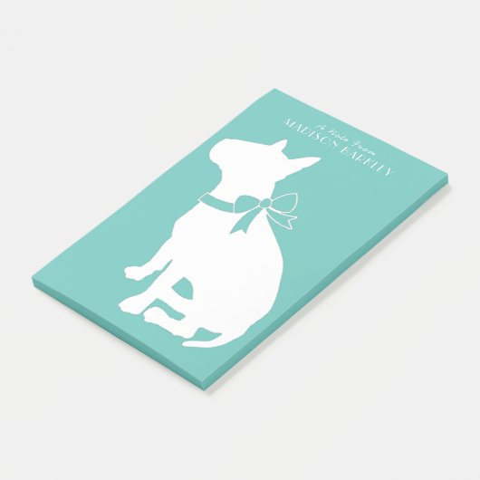 Bull Terrier Dog Puppy Post-it® Notes (Schuin)