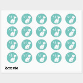 Bull Terrier Dog Puppy Ronde Sticker (Vel)