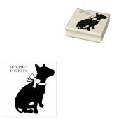 Bull Terrier Dog Puppy Rubberstempel (Gestempeld)