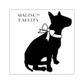 Bull Terrier Dog Puppy Rubberstempel (Afrduk)