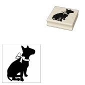 Bull Terrier Dog Puppy Rubberstempel (Gestempeld)