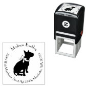 Bull Terrier Dog Puppy Zelfinktende Stempel (In situ)