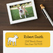 Bull Terrier Dog Return Address Labels