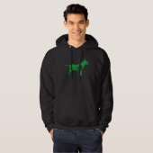 Bull Terrier Dog Shamrock St Patrick s Day Saint P Hoodie (Voorkant volledig)