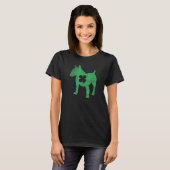 Bull Terrier Dog Shamrock St Patricks Day Saint Pa T-shirt (Voorkant volledig)