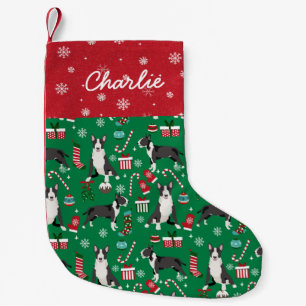 Bull Terrier Dog Stocking Kleine Kerstsok