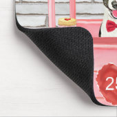 Bull Terrier Dog Valentijnsdag Kissing Booth Muismat (Hoek)