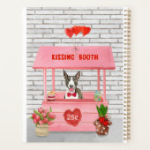 Bull Terrier Dog Valentijnsdag Kissing Booth Planner (Achterkant)