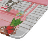 Bull Terrier Dog Valentijnsdag Kissing Booth Snijplank (Hoek)