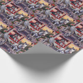 Bull Terrier Dog Valentine's Day Cadeaupapier (Hoek)