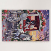 Bull Terrier Dog Valentine's Day Legpuzzel (Horizontaal)