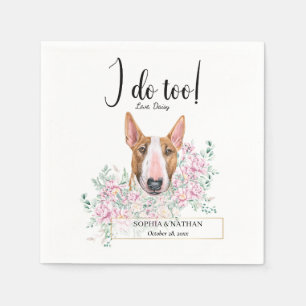 Bull Terrier Dog Wedding Cocktail Napkins Servet