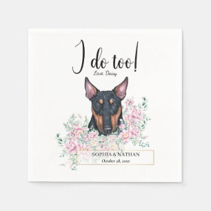 Bull Terrier Dog Wedding Cocktail Napkins Servet