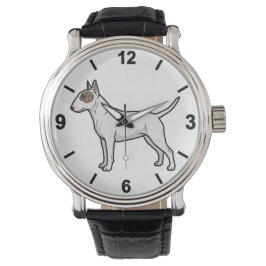 Bull Terrier Dog Wrist Watch Bold Pet Style Horloge