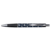 Bull Terrier Dogs Pattern Monogrammed Pen (Achterkant)