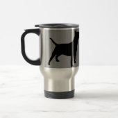 Bull Terrier Double Silhouette Travel Mug Reisbeker (Links)