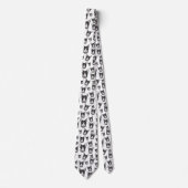 Bull Terrier Double Take! Schattige Puppy Dog Bull Stropdas (Voorkant)