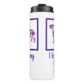 Bull Terrier Engelse Hond Leuk Silhouet PPY&B Thermosbeker (Voorkant)