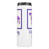 Bull Terrier Engelse Hond Leuk Silhouet PPY&B Thermosbeker (Achterkant)