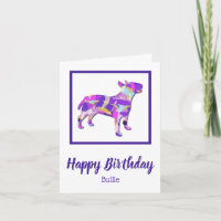 Bull Terrier Engelse Hond Silhouet PPY&B Verjaarda